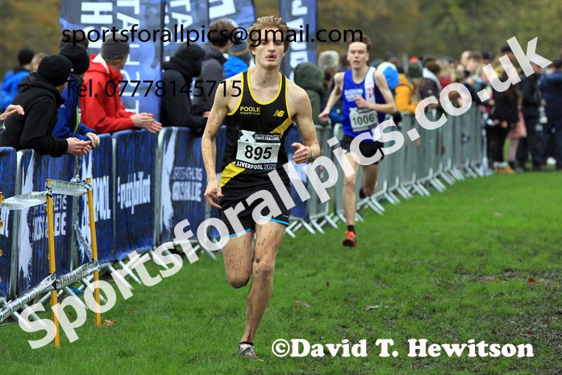 Junior Men, 2022 British Athletics Cross Challenge, Sefton Park, Liverpool.  Photo: David T. Hewitson/Sports for All Pics